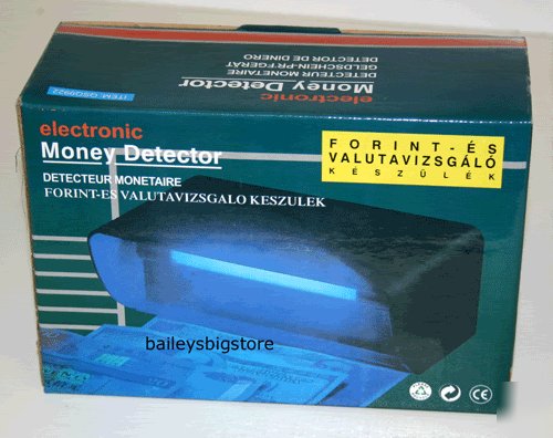 Counter top ultra violet uv lamp forged note detector