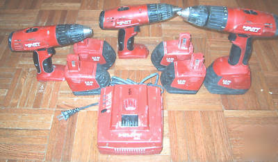 Hilti cordless 15.6 v and 18 volt hammer drill combo