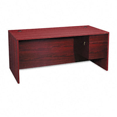 Hon 10500 series right pedestal desk mahogany