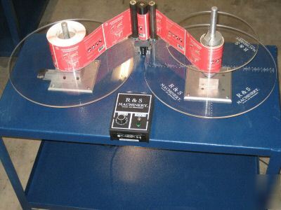 Label rewinder counter inspection machine, labeling