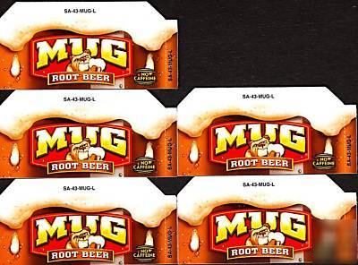 Mug root beer small 5 same soda vending flavor labels