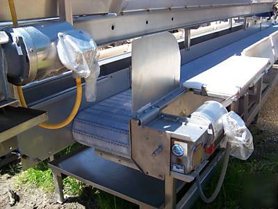 Triple row vegetable processing conveyor e-quip 129-800