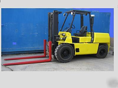 New forklift hyster 11,000# tires(solids), diesel 6' fk