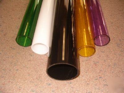 T. green round acrylic tubes 2X1-3/4 (72