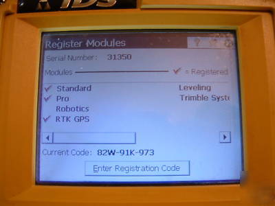 Tds ranger 200C data collector with surveypro gps