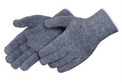 300 pair size small gray string knit work gloves
