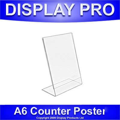 A6 counter poster holder retail sign display unit stand