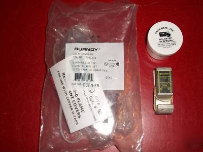 Burndy h-tap YH3931,1 clear cover & 1 full tin no-ox