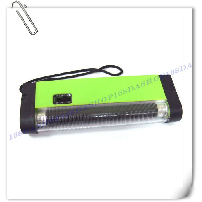 Light tube counterfeit money detector flashlight