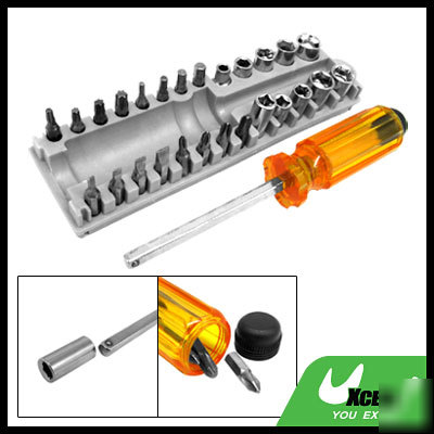 New multi-use detachable screwdriver set security bits