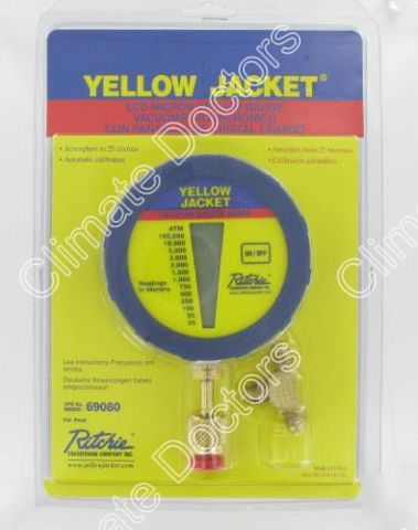 New yellow jacket 69080 digital lcd vacuum gauge 