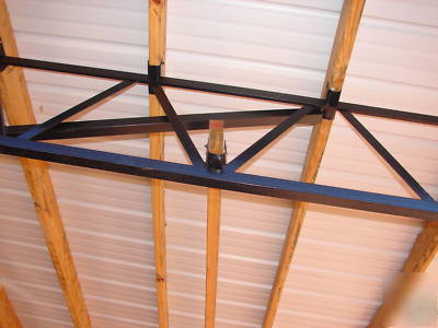 Pole barn w metal roofing, steel truss best deal 