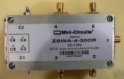 Zswa-4-30DR mini circuits switch dc-3 ghz