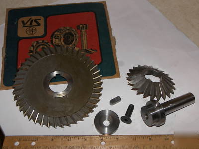 New 1.250 arbor & 2X milling cutters brand new u.s.a.