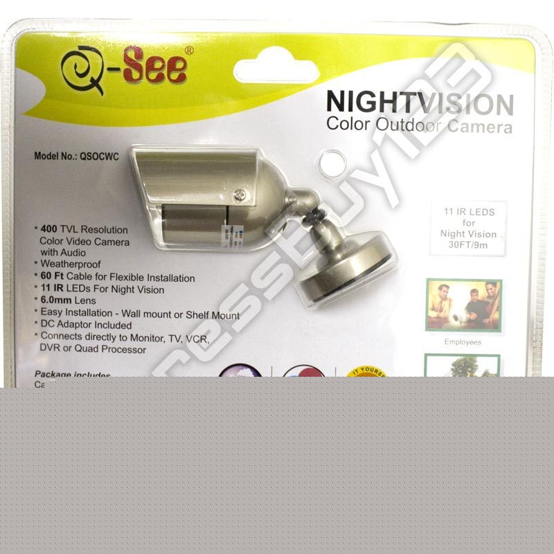 New q-see qsocwc outdoor color cmos camera night vision 