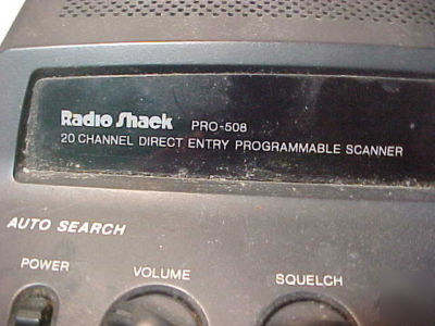 Police scanner 20 channel radio shack pro-508