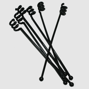 250 black cocktail swirl swizzle stick stirrers pub bar