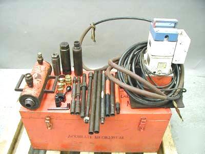 Air tool heat exchanger hydraulic tube puller tubing
