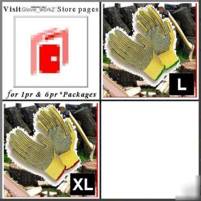 Ax & chain saw gloves 100% kevlarÂ® 7GA hvywt 6PR mens m