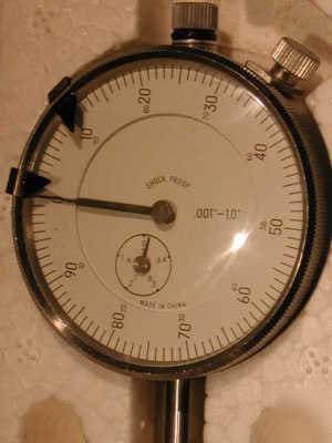 Dial indicator 0-1