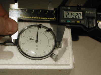 Dial indicator 0-1