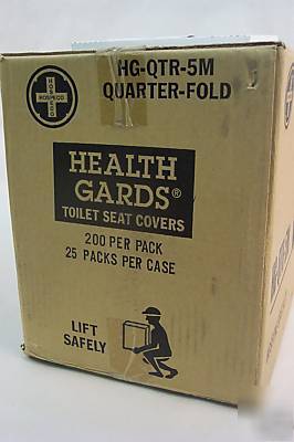 Health gards 5000 hg-qtr-5M toilet seat cover 1/4 fold