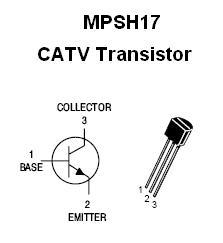 MPSH17 npn catv rf transistor design kit #1