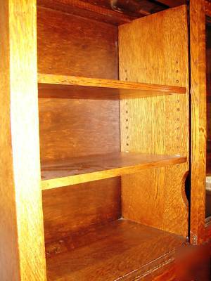 Mission stickley era barrister book & display case 