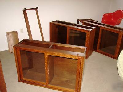 Mission stickley era barrister book & display case 