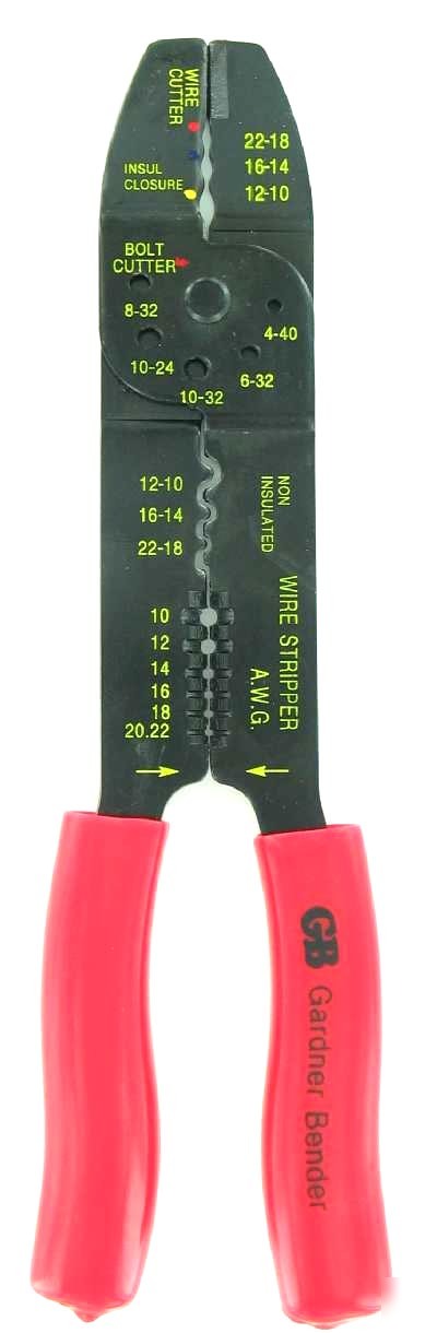 New gardner bender 10-22 awg crimper & stripper nip