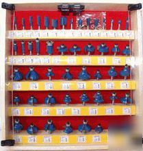  50 piece router bit set with 1/2