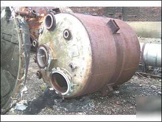 1000 gal tolan reactor, s/s, 100/150#