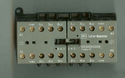 Cutler hammer CE52CNC310A reversing contactor 3 pole