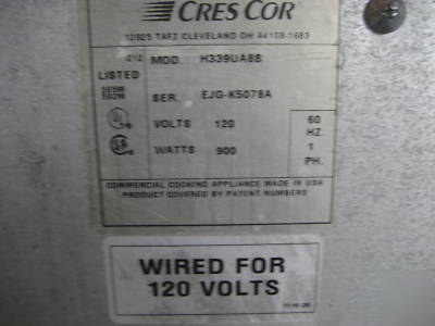 Crescor heated holding,cabinet,transport,warmer,food