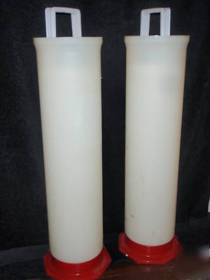 Nalgene pipette washing jars with baskets.lot of two