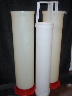 Nalgene pipette washing jars with baskets.lot of two