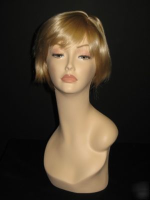 New cute blonde bob wig for display mannequin / dummy - 