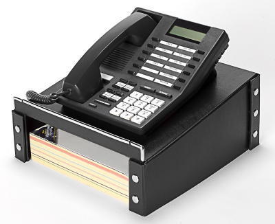 New snap-n-store phone stand maximizes work space