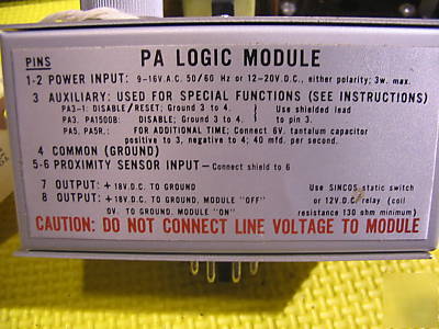 Nos microswitch ps-1, PA3, trb set complete works 