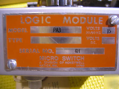 Nos microswitch ps-1, PA3, trb set complete works 