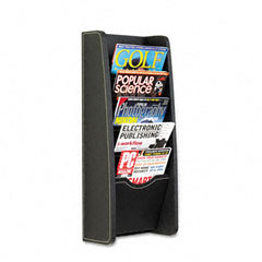Safco leather magazine rack