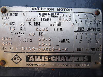 Spencer turbine company 1510 h 10 h.p. 1000 c.f.m.