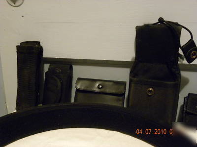  law enforcment holders badge,glove,baton,flashlight,ex