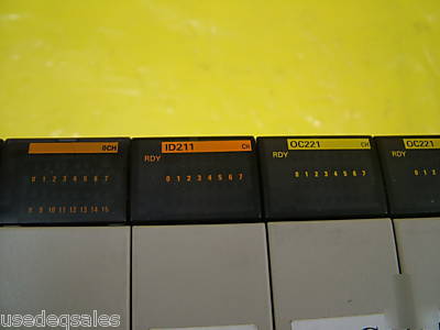 Omron plc logic controller CQM1H-CPU21 working