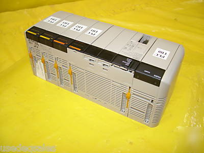 Omron plc logic controller CQM1H-CPU21 working