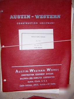 1957 austin western 88L 88FW grader parts catalog v