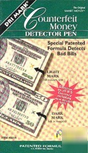 2 dri mark counterfeit money detector pens