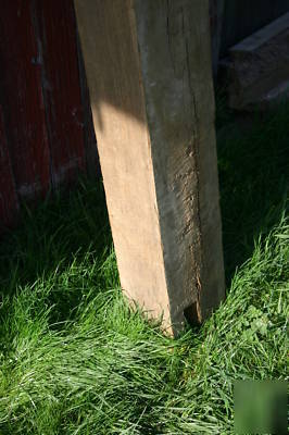 Antique rough sawn white oak mantel, reclaimed lumber