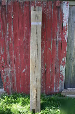 Antique rough sawn white oak mantel, reclaimed lumber