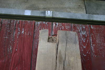 Antique rough sawn white oak mantel, reclaimed lumber
